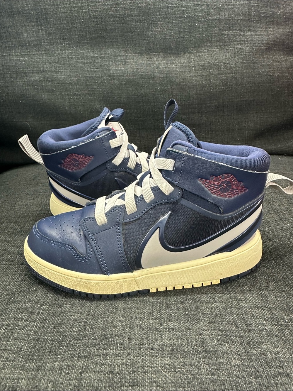 Air Jordan 1 RM easyon sneakers midnight navy size 1y pre school boys